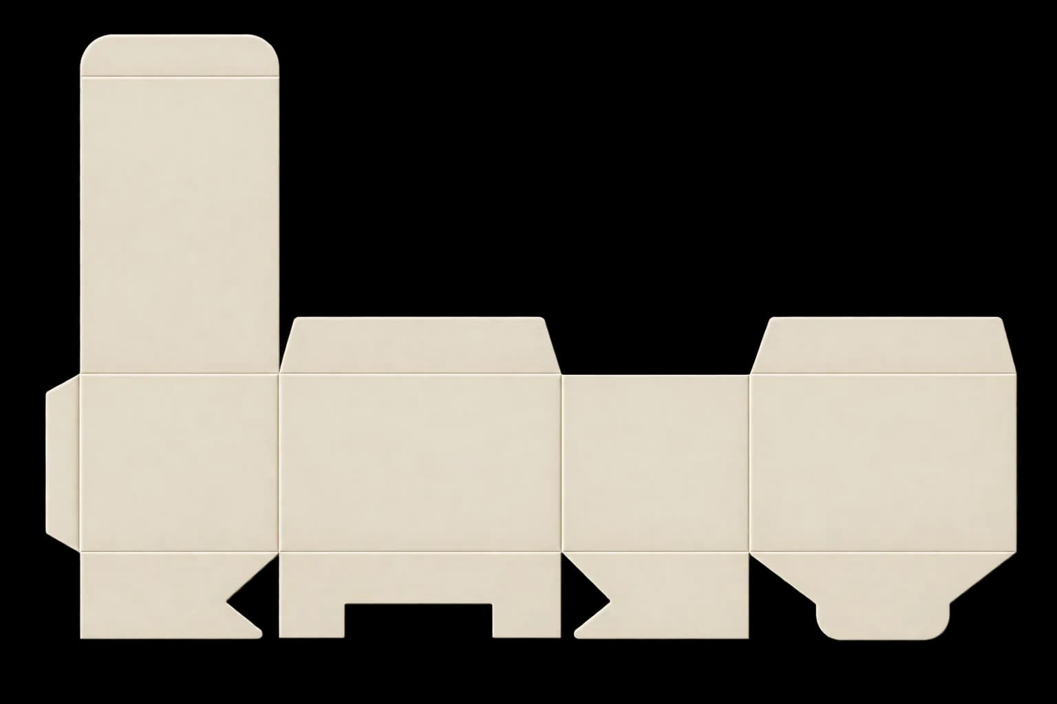 123 Bottom Display Lid Boxes - Template View