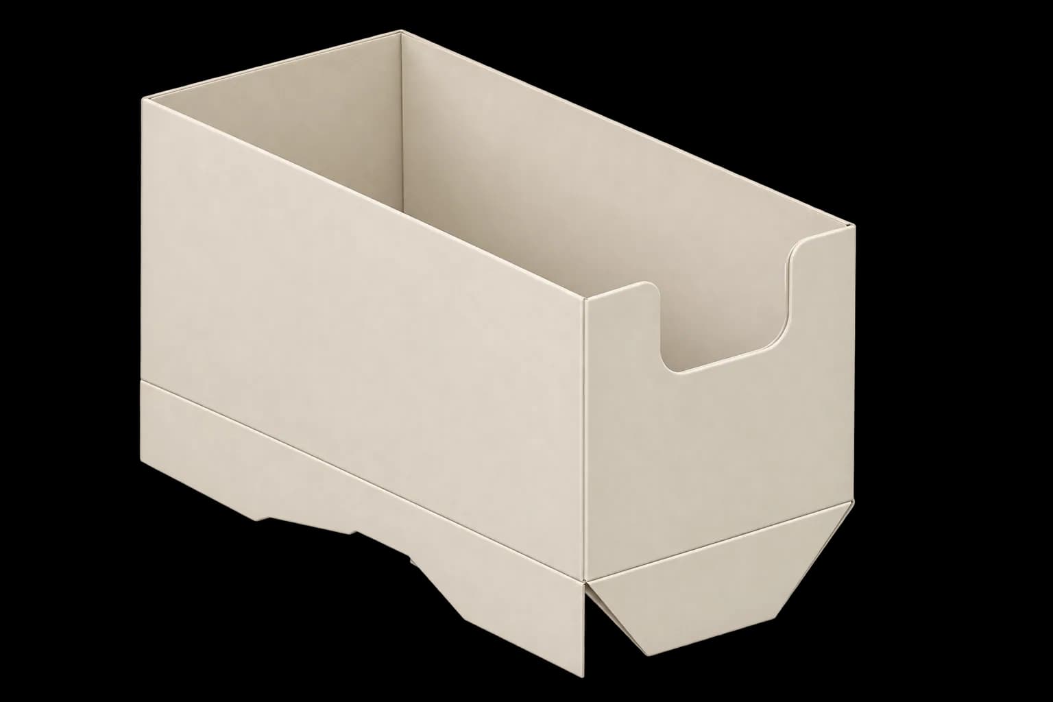 Custom Auto Lock Bottom Boxes - Assembled 3/4 View