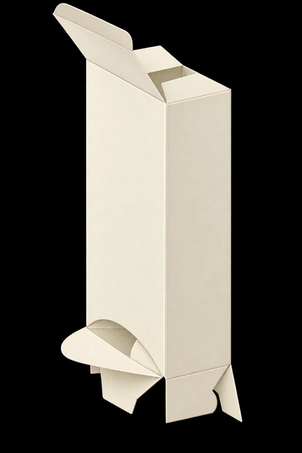 Custom Dispenser Boxes - Assembled 3/4 View