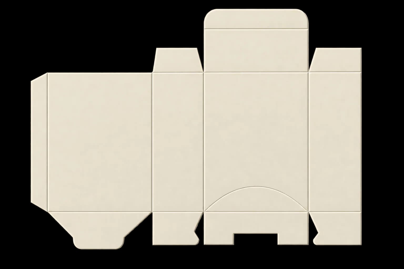 Custom Dispenser Boxes - Template View