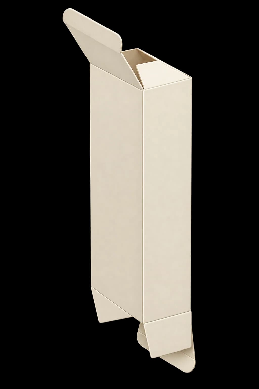 Custom Reverse Tuck End Boxes - Assembled 3/4 View