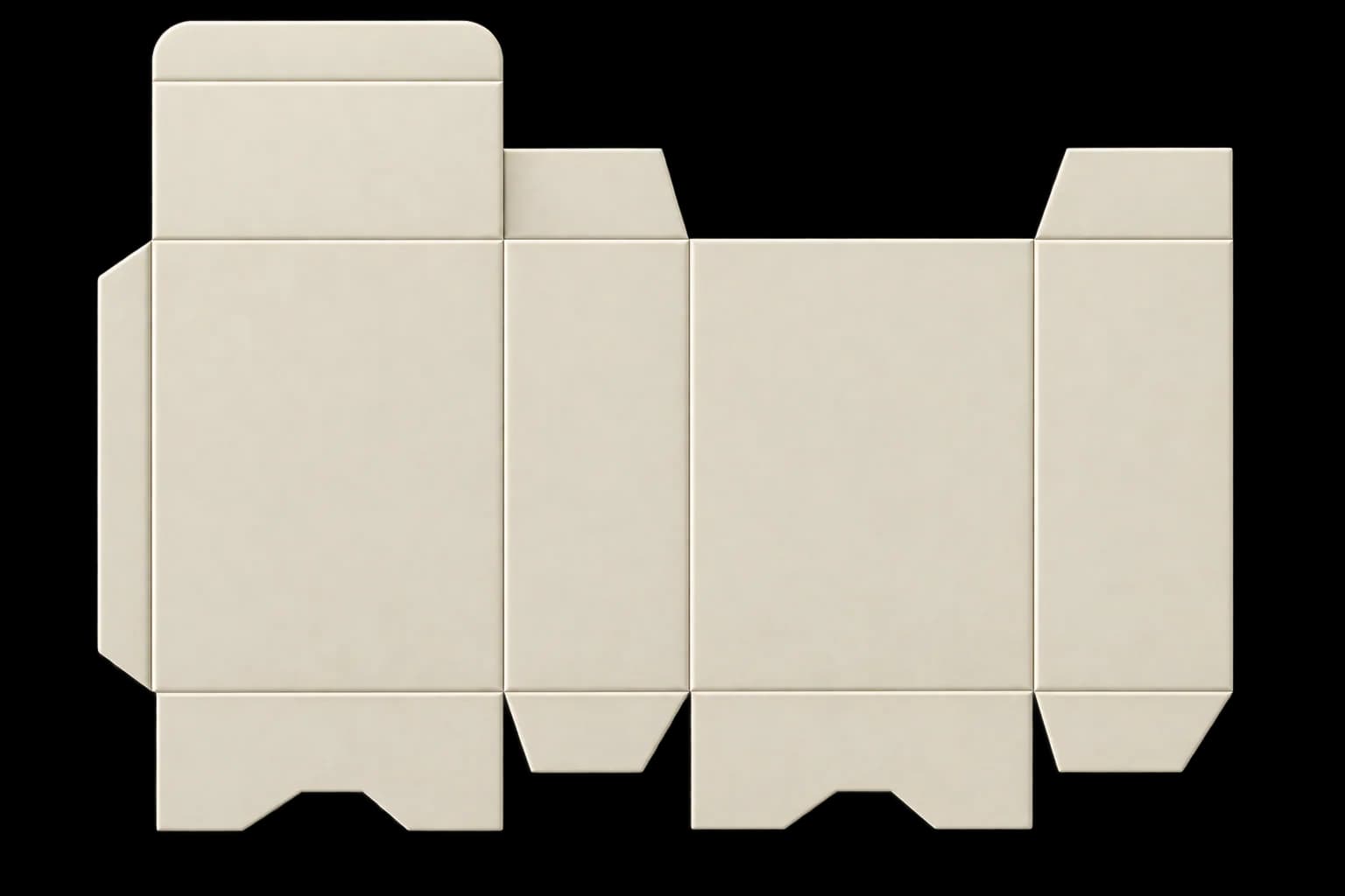 Custom Tuck Top Auto Bottom Boxes - Template View